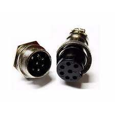 Chassis Connector (Male-Female) GX16-7 pins
