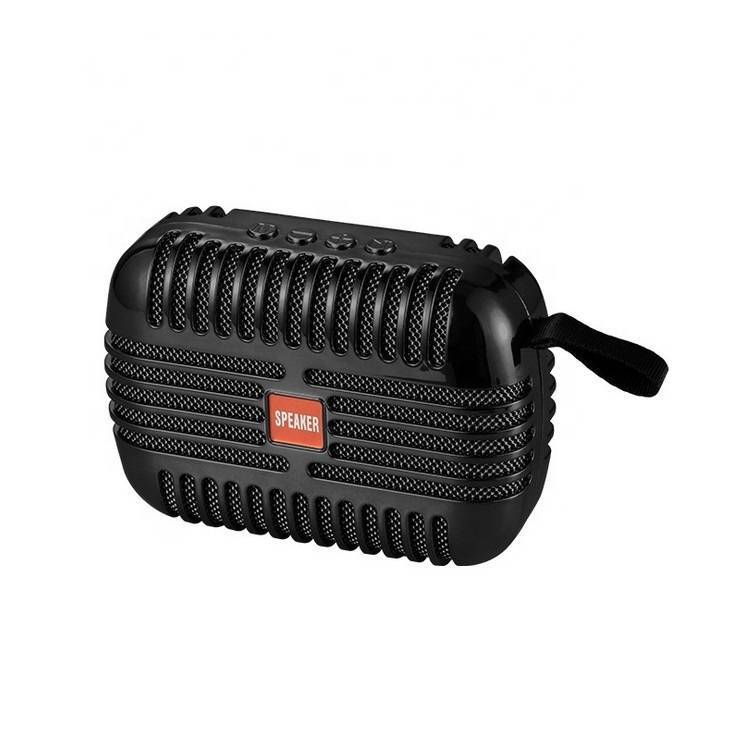 Wireless Portable Metal Bluetooth Speaker Metal USB AUX TF Card T18 - Black