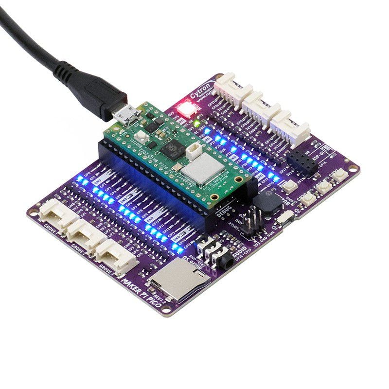 Maker Pi Pico & Kits: Simplifying Raspberry Pi Pico for Beginner V-MKR-PI-PICO