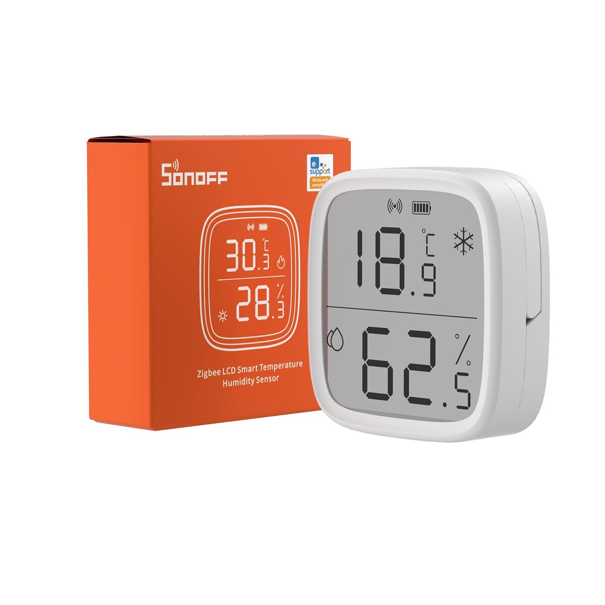 SONOFF SNZB-02D Zigbee LCD Smart Temperature Humidity Sensor