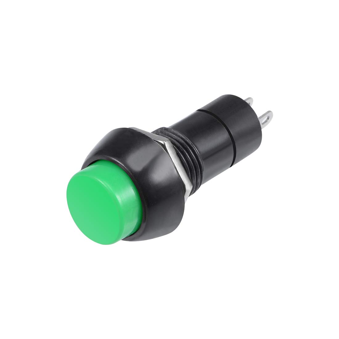 Round Push Button Switch On/Off 2-Pin Locking Bolt-On 3A/250V AC